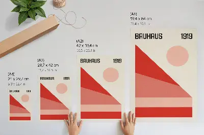 Plakát geometrická kompozice v moderním minimalismu
