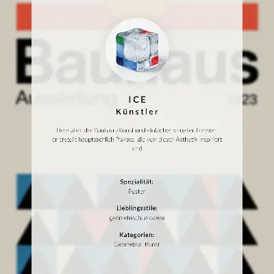 Plakát na zeď minimalistický kruh Bauhaus s krémovým pozadím