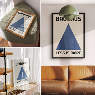 Dekorativní plakát Stylu Bauhaus dominuje geometrická jednoduchost.