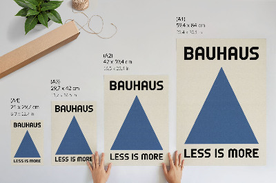Dekorativní plakát Stylu Bauhaus dominuje geometrická jednoduchost.