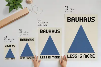 Dekorativní plakát v duchu geometrické jednoduchosti stylu Bauhaus