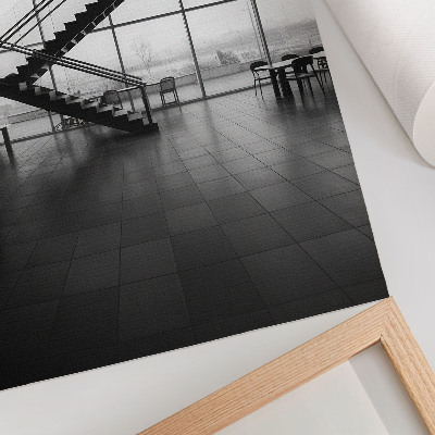 Plakát na zeď Moderní schodiště s geometrickou elegancí