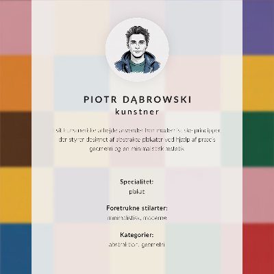 Plakátový obraz Minimalistická grafika s modrými obdélníky