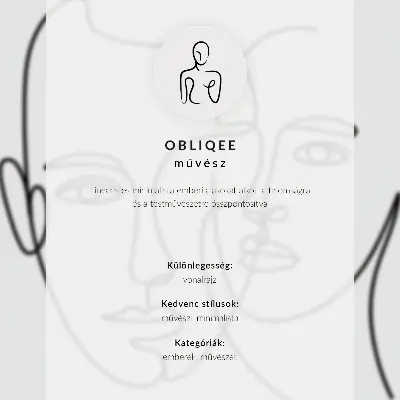 Dekorativní plakát minimalistická ilustrace ženské siluety v elegantním stylu