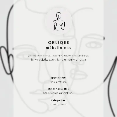 Dekorativní plakát minimalistická ilustrace ženské siluety v elegantním stylu