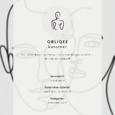 Dekorativní plakát minimalistická ilustrace ženské siluety v elegantním stylu