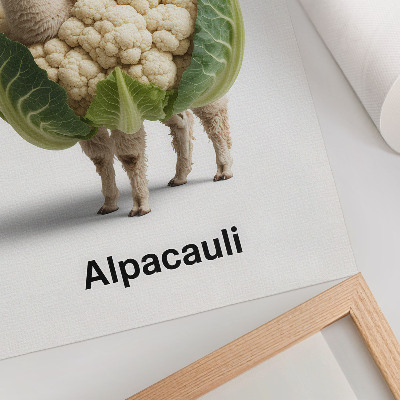 Plakát Neobvyklá kombinace alpaky a květáku