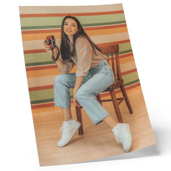 Dekorativní plakát Retro inspirace pozitivní vibrace vodorovné pruhy