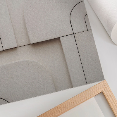 Plakát Geometrické tvary moderní kompozice elegance