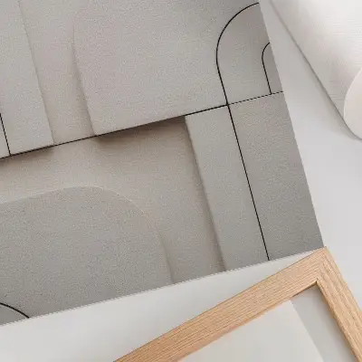 Plakát moderní kompozice s geometrickými tvary v elegantním stylu