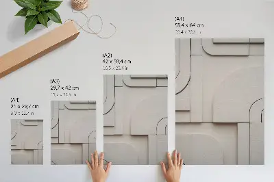 Plakát moderní kompozice s geometrickými tvary v elegantním stylu