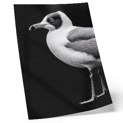 Plakátový obraz Minimalistický styl kontrastu černé a bílé pták