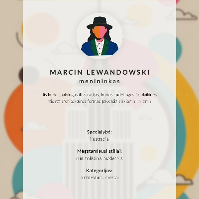 Plakát na zeď Oranžové slunce moderní mrakodrap geometrické tvary