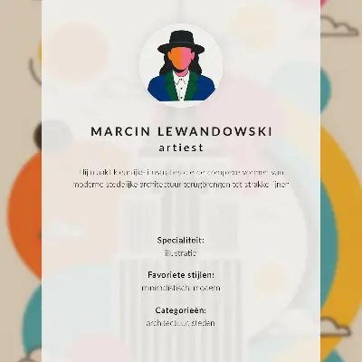 Plakát na zeď oranžové slunce s moderním mrakodrapem a geometrickými tvary
