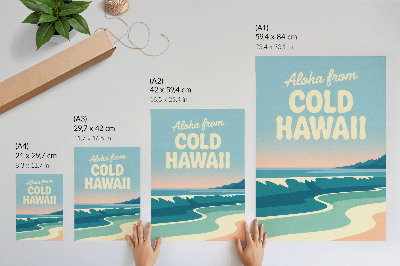 Dekorativní plakát Moderní typografie přírodní krajiny pláže