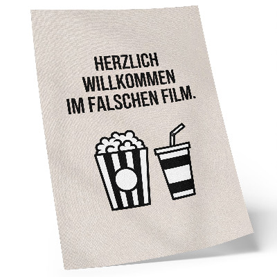 Plakát Smysluplný text ikonografie kino béžové pozadí