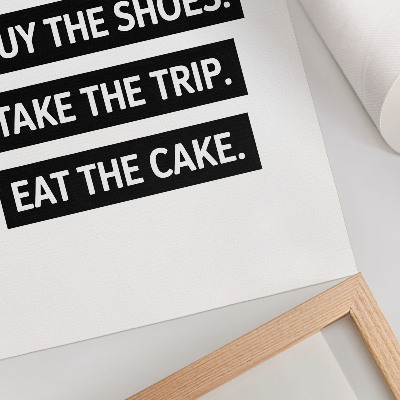 Plakátový obraz Písmena na černém pozadí, inspirující typografie
