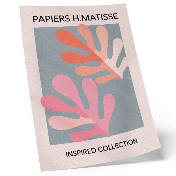 Plakát Geometrické listy inspirované Matissem, barevné