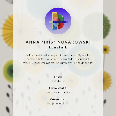 Dekorativní plakát Bílé květy, růžové písmo, zelený kontrast
