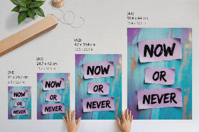 Plakát Dynamické kontrasty, výrazná typografie, tyrkysově fialová