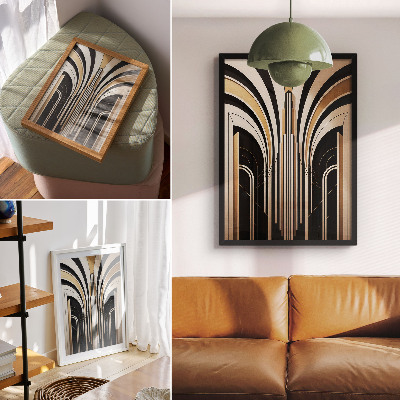Plakátový obraz Moderní oblouky Elegance Art Deco Kontrast