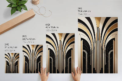 Plakátový obraz Moderní oblouky Elegance Art Deco Kontrast