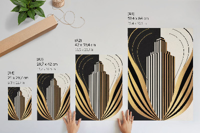 Dekorativní plakát Architektonické linie kontrastují eleganci a modernitu