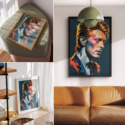 Plakát na zeď Pop-artový portrét s dynamickými barvami