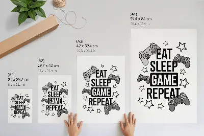 Dekorativní plakát s motivem hvězd a nápisem v moderním minimalistickém stylu