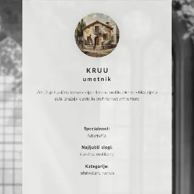 Dekorativní plakát elegantní balustráda s motivem klasického zeleného klidu