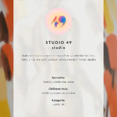 Plakát futuristická postava na pozadí oblohy ve výrazných barvách