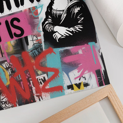 Dekorativní plakát Energický graffiti klasický text ikony kontrast