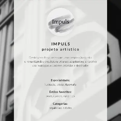 Dekorativní plakát panorama města v teplých barvách s klidnou atmosférou