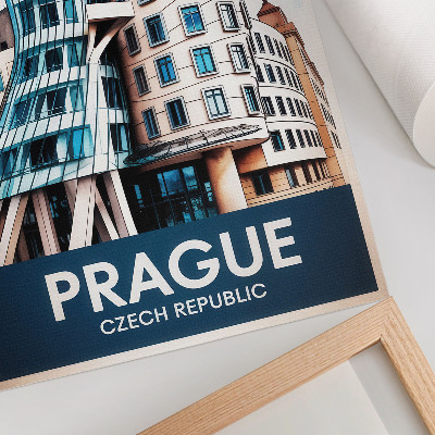 Nástěnný plakát Pražská futuristická architektura a modernita