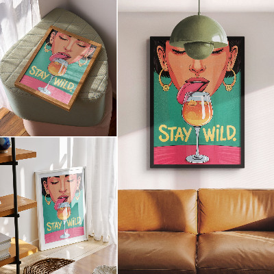 Dekorativní plakát Intenzivní barvy, pozitivní atmosféra, pop art, expresivita