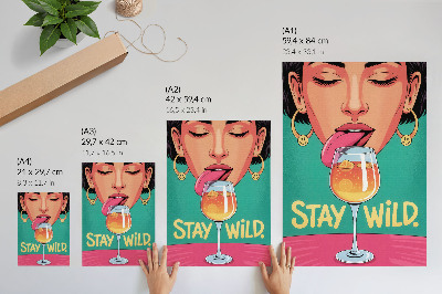 Dekorativní plakát Intenzivní barvy, pozitivní atmosféra, pop art, expresivita