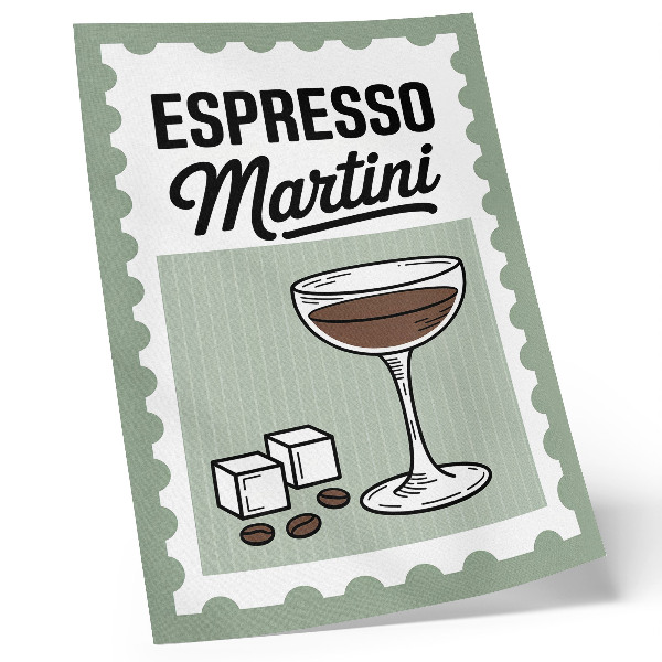 Dekorativní plakát Espresso martini vintage styl grafiky