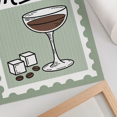 Dekorativní plakát Espresso martini vintage styl grafiky