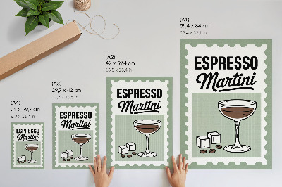 Dekorativní plakát Espresso martini vintage styl grafiky