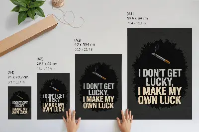 Plakátový obraz motivační slogan s minimalistickým designem