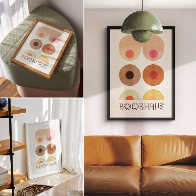 Dekorativní plakát Grafika ve stylu Bauhausu od Boobhausu