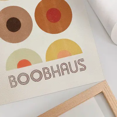 Dekorativní plakát grafika ve stylu Bauhaus od Boobhausu