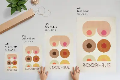 Dekorativní plakát grafika ve stylu Bauhaus od Boobhausu