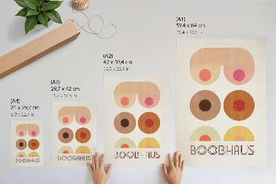 Dekorativní plakát Grafika ve stylu Bauhausu od Boobhausu
