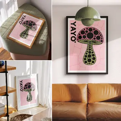 Plakát na zeď moderní geometrické zobrazení hub