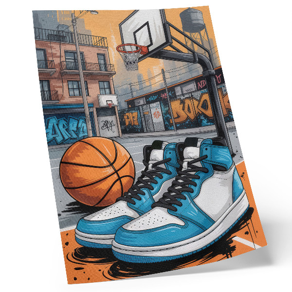 Dekorativní plakát Graffiti městské hřiště v moderním stylu
