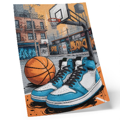 Dekorativní plakát Graffiti městské hřiště v moderním stylu