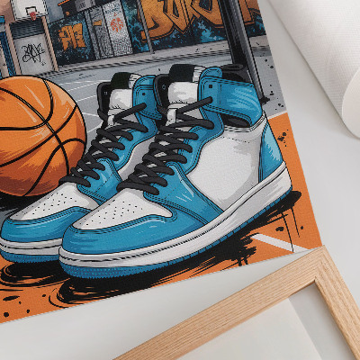 Dekorativní plakát Graffiti městské hřiště v moderním stylu