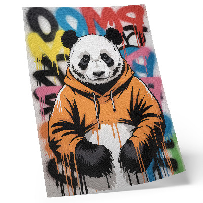 Plakát na zeď Panda v graffiti mikině, pouliční styl
