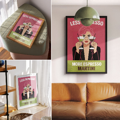 Dekorativní plakát Dynamický styl pop artu s kontrastními barvami